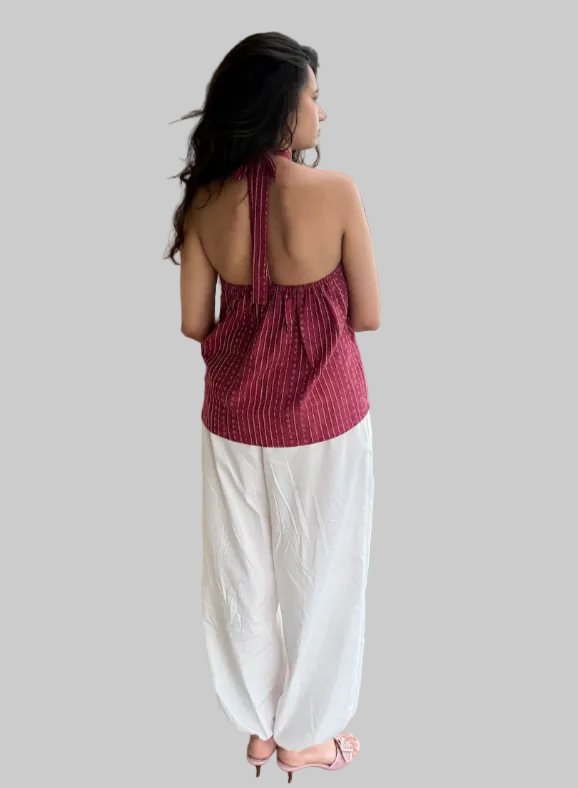 Gerua Khadi - Cotton Halter