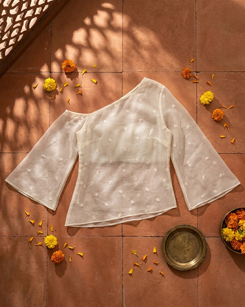 Dhani Noor - Beaded Sheer Overlay