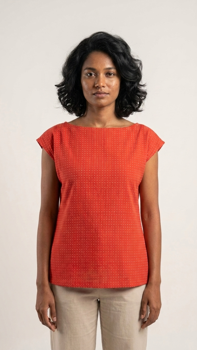 Laali Cotton Drop Shoulder Top